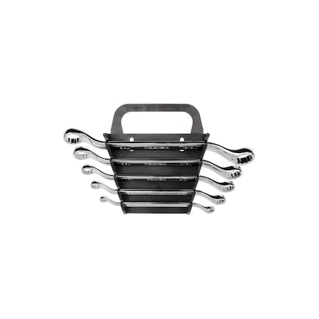 Tekton 45-Degree Offset Box End Wrench Set with Holder, 5-Piece (1/4-13/16 in.) WBE23405